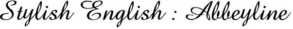 Abbeyline English Font